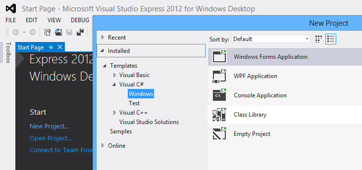 visual studio express 2012 web application tutorial