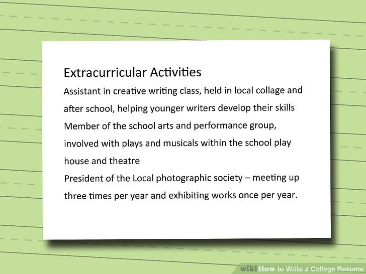 can you put past extracurricular activites on application