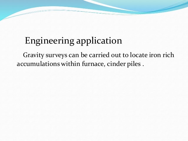application of gravity survey method