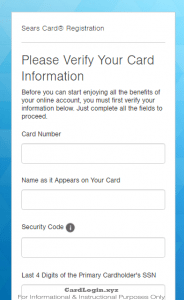 sears credit card application status