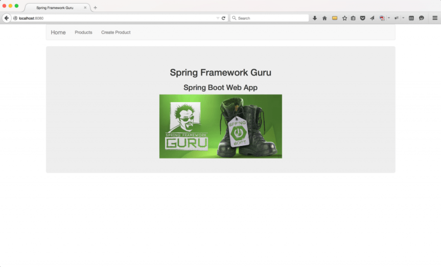 spring mvc application with spring boot