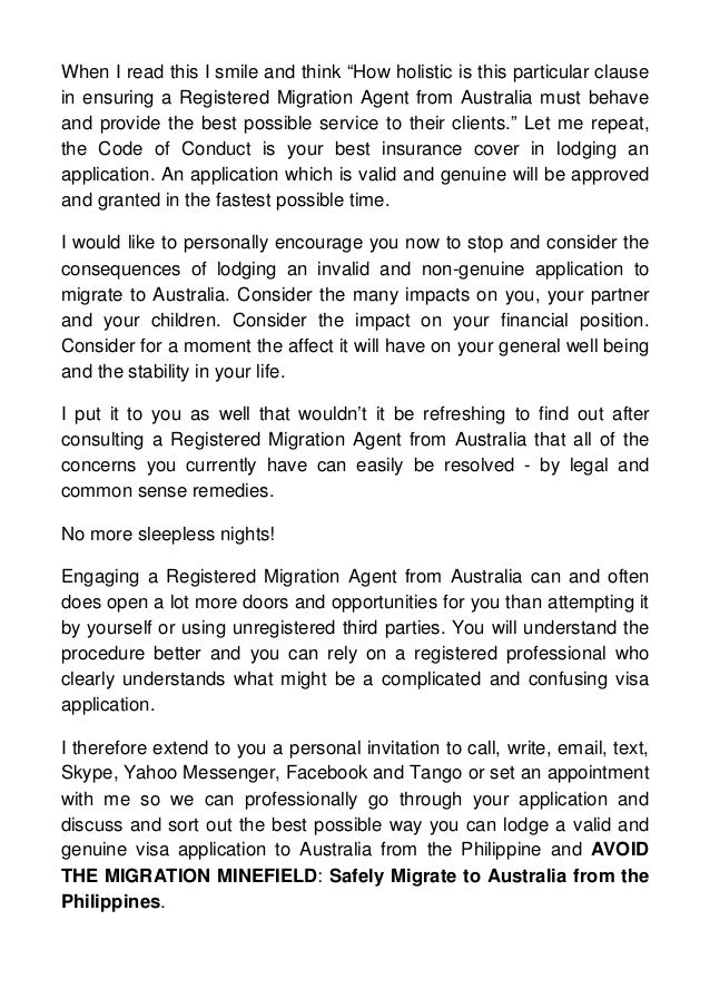 australia is it possible to disapprove a visa application
