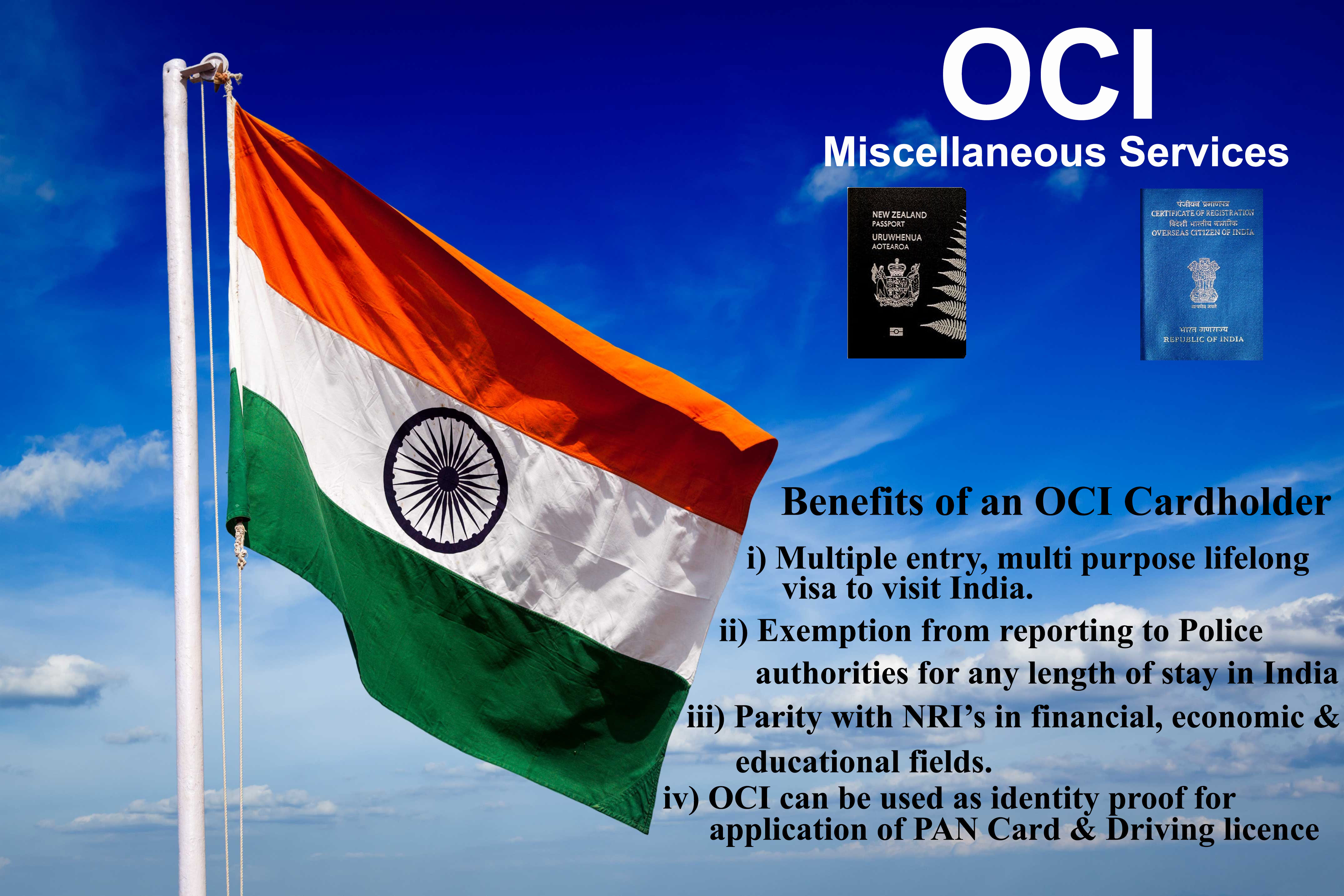 how to submit oci application in india