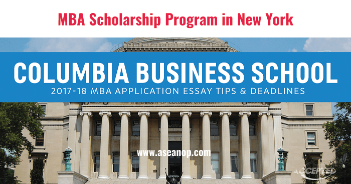 columbia university mba program application