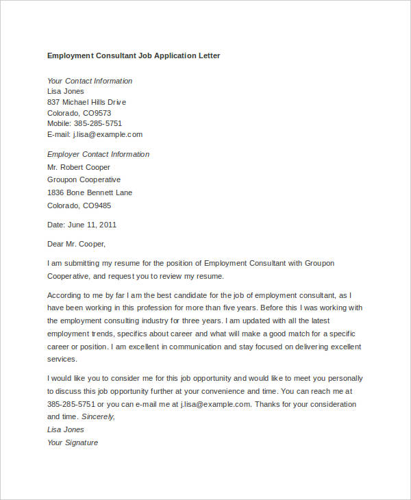 application letter for it staff position