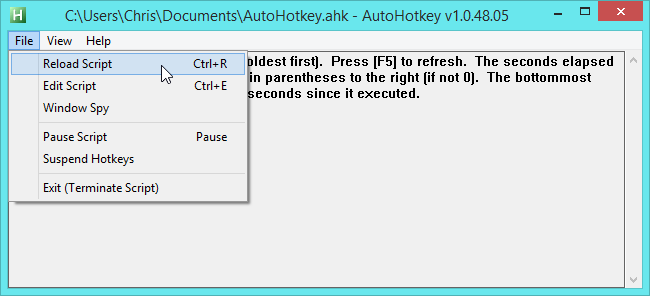 auto hotkey how to set it to exit an application