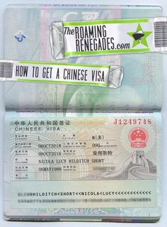 chinese visa application australian passport