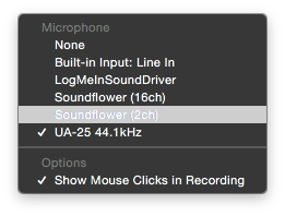 does ishowu record application and internal audio on mac