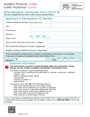 how to fill in date of birth application