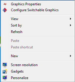 switchable graphics not showing applications