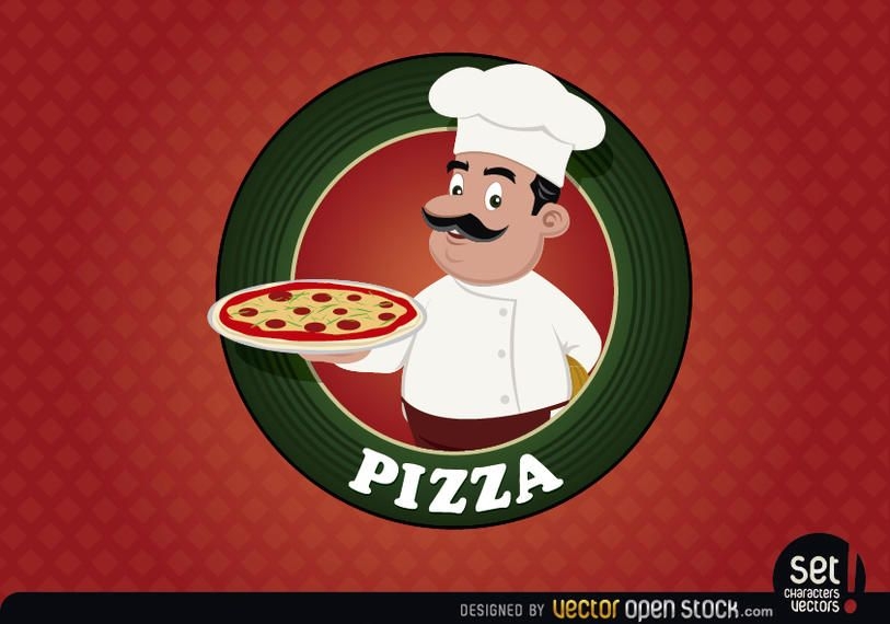 websites and applications logo red pizza circle